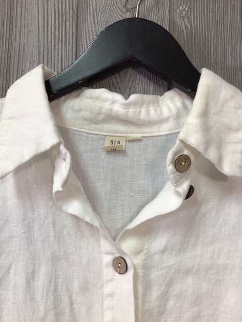 Old Linen Mill Linen Button Up Shirt Heavy Size Large-X-Large