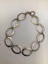 Hammered Sterling Oval Link Necklace