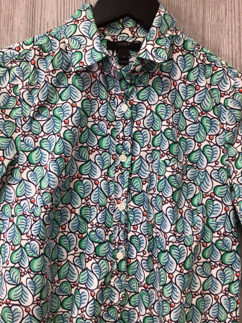 J Crew 3/4 Button Up Shirt Size 0