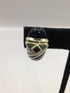 David Yurman Silver Onyx Tourmaline Shrimp Cable Earrings Vintage Estate