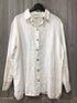 Old Linen Mill Linen Button Up Shirt Heavy Size Large-X-Large