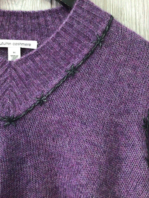 Autumn Cashmere Cash/Silk Knit Sweater Size Medium
