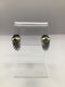 David Yurman Silver Onyx Tourmaline Shrimp Cable Earrings Vintage Estate