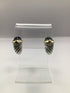 David Yurman Silver Onyx Tourmaline Shrimp Cable Earrings Vintage Estate