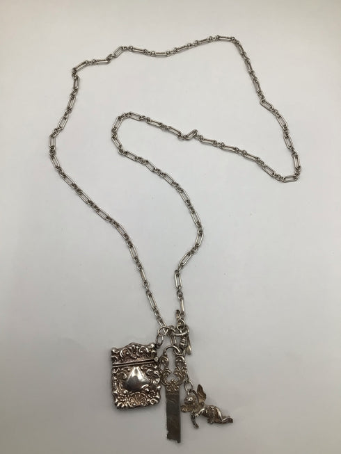Angel + Prayer Box Pendant Necklace