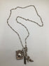 Angel + Prayer Box Pendant Necklace