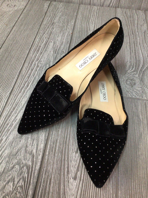 Jimmy Choo Velvet Flats Size 39.5