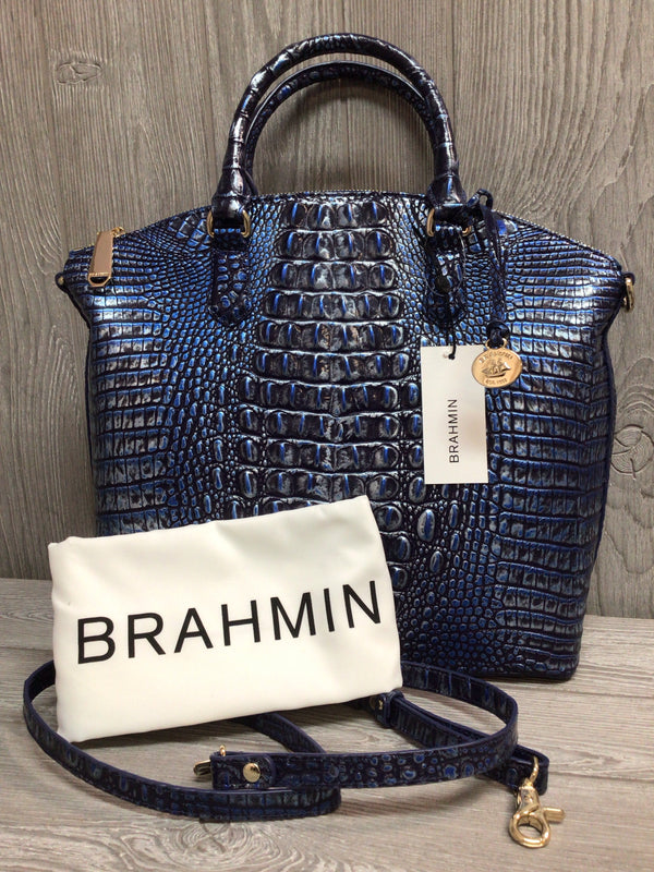 Brahmin Kyanite Melbourne Leather Large Duxbury Satchel Pre-owned