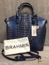 Brahmin Kyanite Melbourne Leather Large Duxbury Satchel Pre-owned