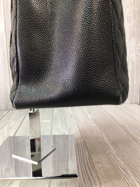 Chanel Grand Shopping Tote Quilted Caviar Leather Vintage GST