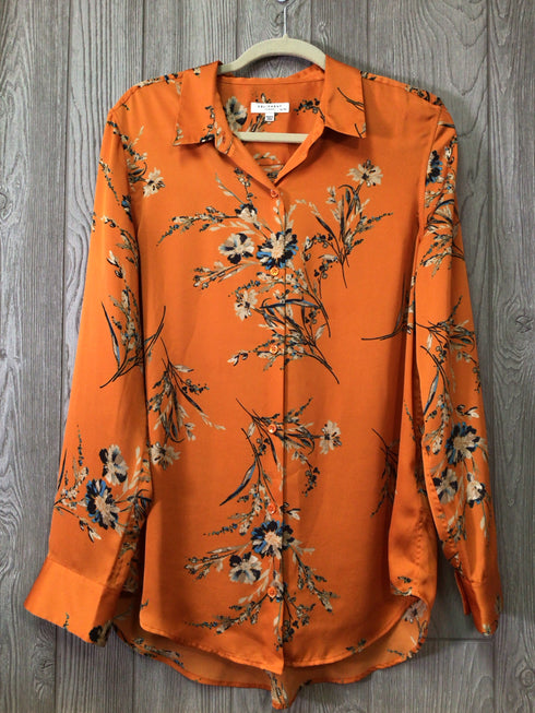 Equipment Satin Blouse Size X-Large
