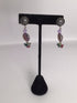 Silver Coin Pearl Earrings