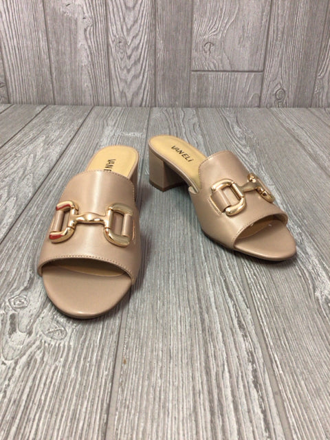 Van Eli Oksana Sandals Lt Taupe Horsebit slide Size 9 New