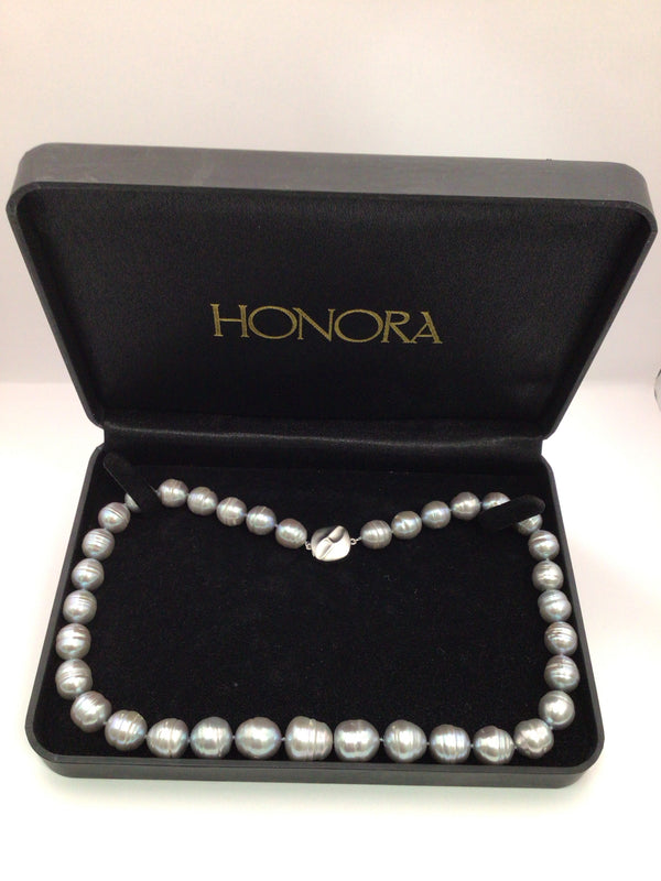 Honora Gray Baroque Pearl Necklace 16"