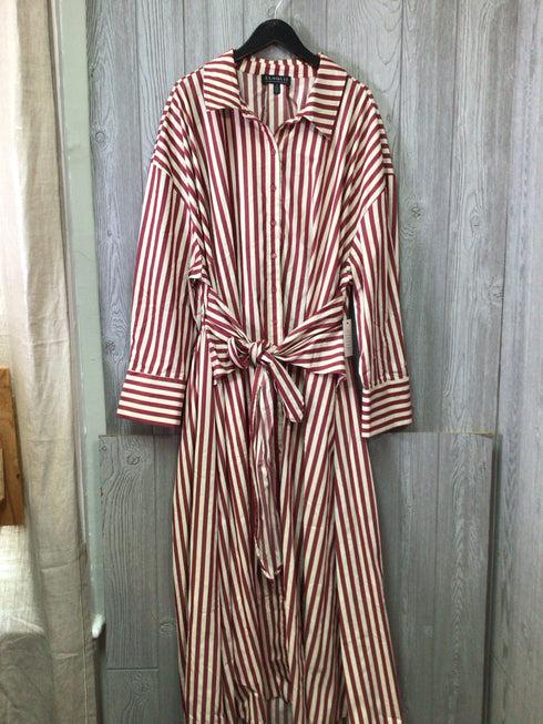 Eloquii Cinch detail maxi shirt Dress Size 4X New