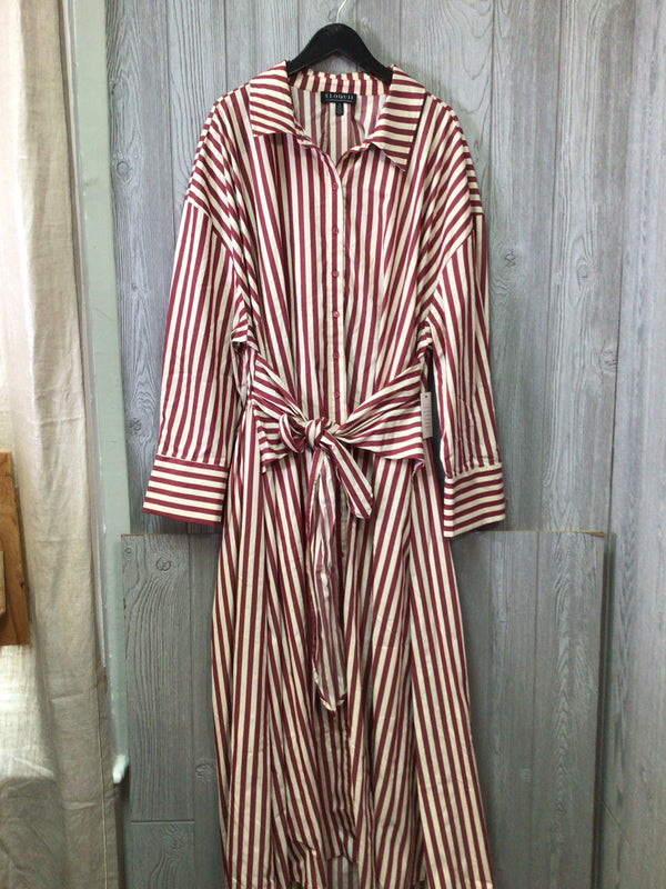 Eloquii Cinch detail maxi shirt Dress Size 4X New