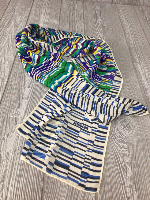 Missoni Rectangles print Silk Scarf
