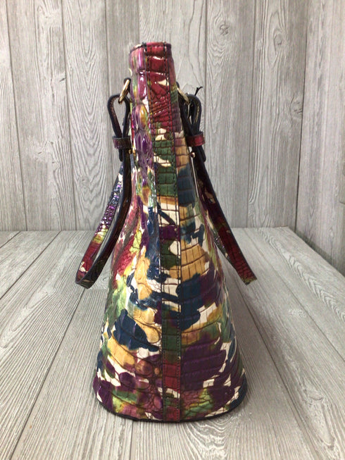 Brahmin Ezra Wildflower Melbourne Tote Leather