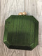 Anthropologie Metallic Mini clutch Evening Bag Emerald Green New