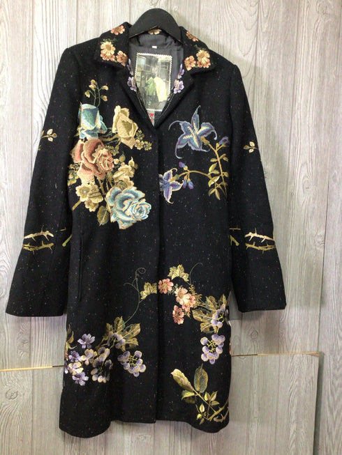 Biya Embroidered Coat Size Medium