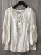Johnny Was Jade Sarai Ruffle Blouse Size Large New