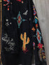 Johnny Was Sweatshirt Embroidered Zip Up Hooded Size Small