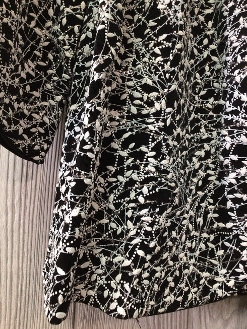 Alex Evenings Print Glitter Twinset Size 3X