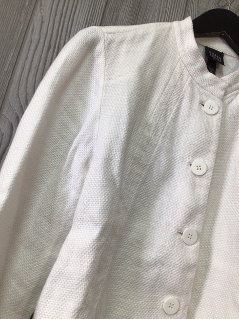 Eileen Fisher Linen BL Jacket Size Medium/Petite