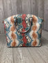 Brahmin Large Duxbury Satchel Mulit All Over Snake Leather Purse Pre-owned