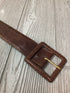 Kleinberg Sherrill Brown Llizard Belt Size Mwsium