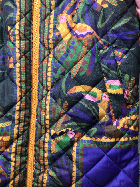 Farm Rio Reversible Puffer Maxi Coat Size Small