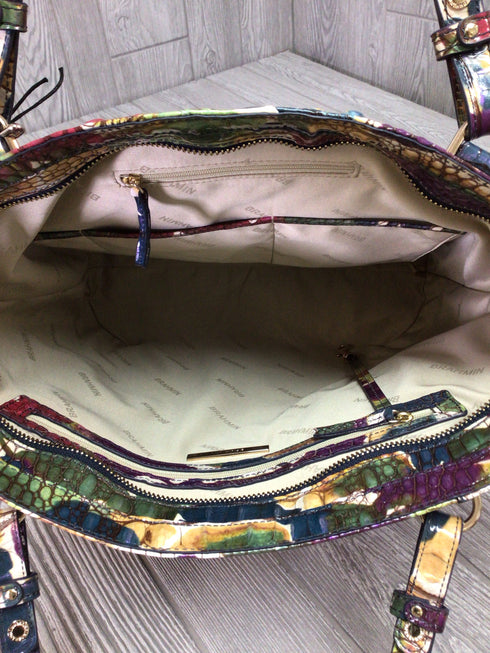 Brahmin Ezra Wildflower Melbourne Tote Leather