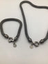 Silver Popcorn Mesh Set Necklace + Bracelet