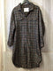 Frank & Eileen shacket Wool plaid maxi Size Medium