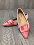 C. Paravano Square Buckle Velvet Flats Size3 8.5