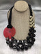 SYLCA chunky Black & red Necklace