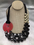 SYLCA chunky Black & red Necklace