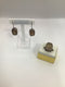 Golden Rutilated Quartz Set Earrings + Ring