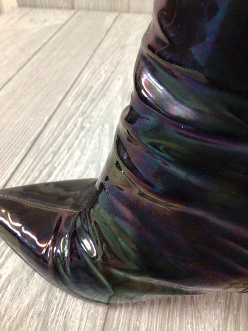 Stuart Weitzman Iridescent Patent Leather Booties Size 7.5