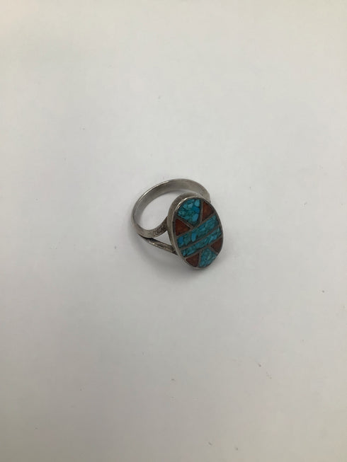 Turquoise mosaic Ring