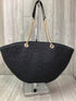 Jimmy Choo Maria Black Raffia Tote Purse