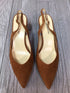 Sarah Flint Suede Slingbacks Size 10 New