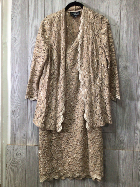 Alex Evenings Dress Set Size 16