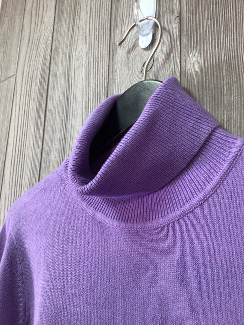 Lauren Silk/Cash Turtleneck Sweater Size Large