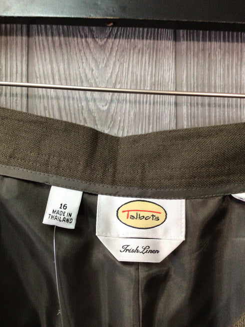 Talbots Linen Pants Size 16