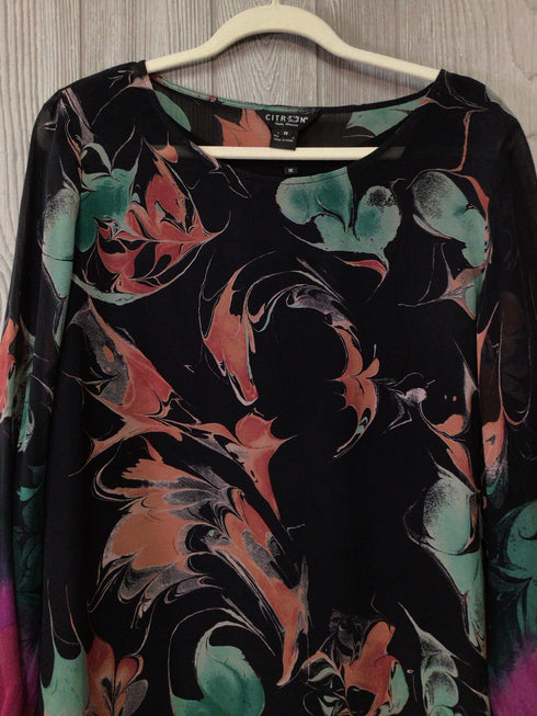 Citron silk Top Size 1X