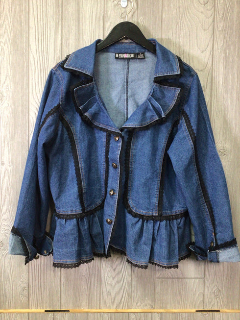 Pyramid Collection Denim Jacket Size 1X