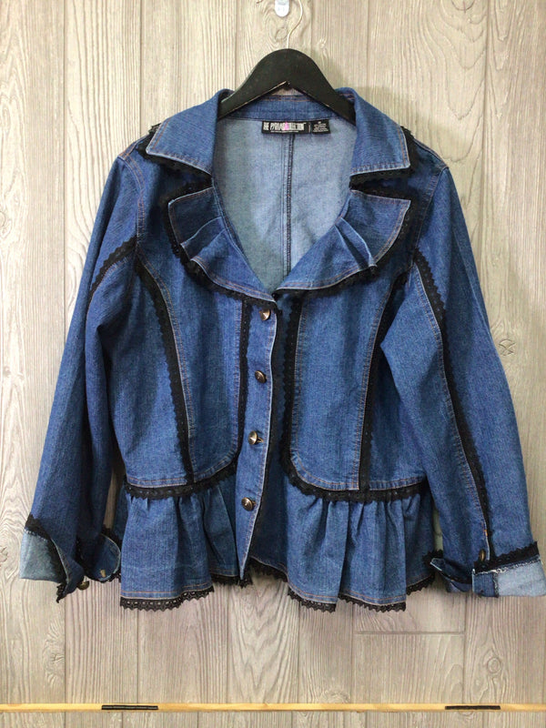 Pyramid Collection Denim Jacket Size 1X