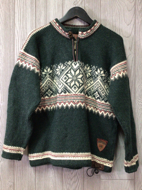 Dale of Norway Vintage Olympic Sweater Icelandic Leather detail Size Men's Small