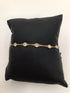 14k Gold Mesh Crystal Station Bracelet